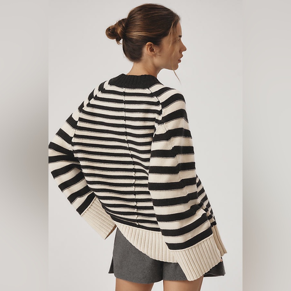 Anthropologie Maeve The Chandler Crew-Neck Relaxed Pullover Sweater - Picture 3 of 9
